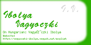 ibolya vagyoczki business card